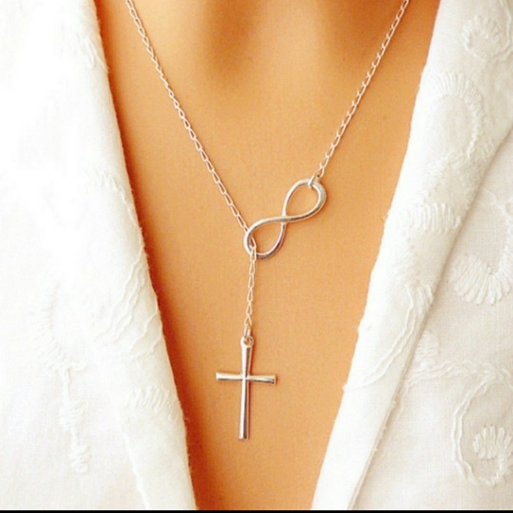 Cross Infinity Necklace
